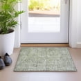 thumbnail image 1 of Addison Rugs Chantille Indoor/Outdoor Transitional Border Sage Machine Washable Rectangle Rug, 1'8" x 2'6", 1 of 7