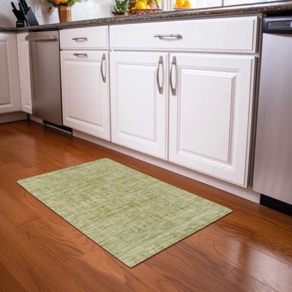 Addison Rugs Chantille Indoor/Outdoor Transitional Border Sage Machine Washable Rectangle Rug, 1'8" x 2'6"