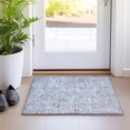 thumbnail image 1 of Addison Rugs Chantille Indoor/Outdoor Transitional Border Sky Machine Washable Rectangle Rug, 1'8" x 2'6", 1 of 7