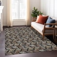 thumbnail image 1 of Addison Rugs Chantille Indoor/Outdoor Transitional Botanical Black Machine Washable Rectangle Rug, 10' x 14', 1 of 8