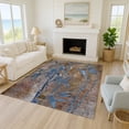thumbnail image 1 of Addison Rugs Chantille Indoor/Outdoor Transitional Botanical Brown Machine Washable Rectangle Rug, 5' x 7'6", 1 of 8