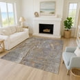 thumbnail image 1 of Addison Rugs Chantille Indoor/Outdoor Transitional Botanical Khaki Machine Washable Rectangle Rug, 5' x 7'6", 1 of 8