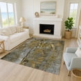 thumbnail image 1 of Addison Rugs Chantille Indoor/Outdoor Transitional Botanical Pewter Machine Washable Rectangle Rug, 8' x 10', 1 of 8