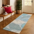 thumbnail image 1 of Addison Rugs Chantille Indoor/Outdoor Transitional Botanical Teal Machine Washable Runner Rug, 2'3" x 7'6", 1 of 8