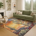 thumbnail image 1 of Addison Rugs Chantille Indoor/Outdoor Transitional Botanical Terracotta Machine Washable Rectangle Rug, 10' x 14', 1 of 8