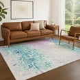 thumbnail image 1 of Addison Rugs Chantille Indoor/Outdoor Transitional Casual Teal Machine Washable Rectangle Rug, 3' x 5', 1 of 8
