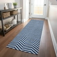 thumbnail image 1 of Addison Rugs Chantille Indoor/Outdoor Transitional Chevron Blue Washable Runner Rug, 2'3" x 7'6", 1 of 6