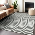 thumbnail image 1 of Addison Rugs Chantille Indoor/Outdoor Transitional Chevron Gray Washable Rectangle Rug, 9' x 12', 1 of 6