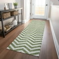 thumbnail image 1 of Addison Rugs Chantille Indoor/Outdoor Transitional Chevron Green Washable Runner Rug, 2'3" x 7'6", 1 of 6