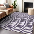 thumbnail image 1 of Addison Rugs Chantille Indoor/Outdoor Transitional Chevron Purple Washable Rectangle Rug, 9' x 12', 1 of 6