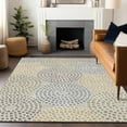 thumbnail image 1 of Addison Rugs Chantille Indoor/Outdoor Transitional Circles Beige Washable Rectangle Rug, 5' x 7'6", 1 of 6
