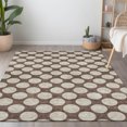 thumbnail image 1 of Addison Rugs Chantille Indoor/Outdoor Transitional Circles Brown Washable Rectangle Rug, 3' x 5', 1 of 6