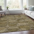 thumbnail image 1 of Addison Rugs Chantille Indoor/Outdoor Transitional Circles Brown Washable Rectangle Rug, 8' x 10', 1 of 6