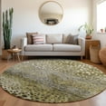 thumbnail image 1 of Addison Rugs Chantille Indoor/Outdoor Transitional Circles Brown Washable Round Rug, 8' x 8', 1 of 6
