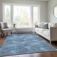 thumbnail image 1 of Addison Rugs Chantille Indoor/Outdoor Transitional Circles Denim Washable Rectangle Rug, 5' x 7'6", 1 of 6