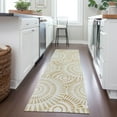 thumbnail image 1 of Addison Rugs Chantille Indoor/Outdoor Transitional Circles Gold Washable Runner Rug, 2'3" x 7'6", 1 of 6