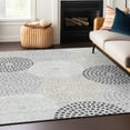 thumbnail image 1 of Addison Rugs Chantille Indoor/Outdoor Transitional Circles Gray Washable Rectangle Rug, 10' x 14', 1 of 6