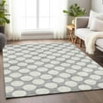 thumbnail image 1 of Addison Rugs Chantille Indoor/Outdoor Transitional Circles Gray Washable Rectangle Rug, 5' x 7'6", 1 of 6
