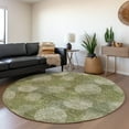 thumbnail image 1 of Addison Rugs Chantille Indoor/Outdoor Transitional Circles Green Washable Round Rug, 8' x 8', 1 of 6