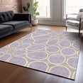 thumbnail image 1 of Addison Rugs Chantille Indoor/Outdoor Transitional Circles Lavender Washable Rectangle Rug, 5' x 7'6", 1 of 6