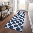 thumbnail image 1 of Addison Rugs Chantille Indoor/Outdoor Transitional Circles Navy Washable Runner Rug, 2'3" x 7'6", 1 of 6