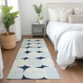 thumbnail image 1 of Addison Rugs Chantille Indoor/Outdoor Transitional Circles Navy Washable Runner Rug, 2'3" x 7'6", 1 of 6
