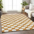 thumbnail image 1 of Addison Rugs Chantille Indoor/Outdoor Transitional Circles Orange Washable Rectangle Rug, 5' x 7'6", 1 of 6