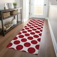 thumbnail image 1 of Addison Rugs Chantille Indoor/Outdoor Transitional Circles Red Washable Runner Rug, 2'3" x 7'6", 1 of 6