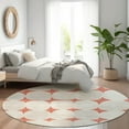 thumbnail image 1 of Addison Rugs Chantille Indoor/Outdoor Transitional Circles Salmon Washable Round Rug, 8' x 8', 1 of 6