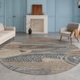 thumbnail image 1 of Addison Rugs Chantille Indoor/Outdoor Transitional Coastal Gray Machine Washable Round Rug, 8' x 8', 1 of 8