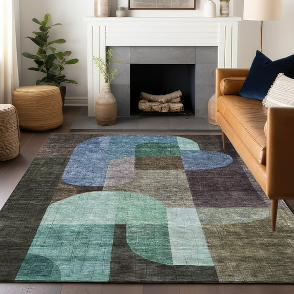 Addison Rugs Chantille Indoor/Outdoor Transitional Contemporary Brown Washable Rectangle Rug, 10' x 14'