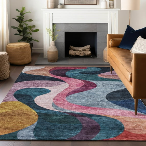 Addison Rugs Chantille Indoor/Outdoor Transitional Contemporary Green Washable Rectangle Rug, 8' x 10'