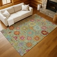 thumbnail image 1 of Addison Rugs Chantille Indoor/Outdoor Transitional Damask Aloe Machine Washable Rectangle Rug, 10' x 14', 1 of 8