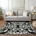 thumbnail image 1 of Addison Rugs Chantille Indoor/Outdoor Transitional Damask Black Washable Rectangle Rug, 10' x 14', 1 of 6