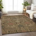 thumbnail image 1 of Addison Rugs Chantille Indoor/Outdoor Transitional Damask Brown Washable Rectangle Rug, 3' x 5', 1 of 6