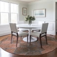 thumbnail image 1 of Addison Rugs Chantille Indoor/Outdoor Transitional Damask Copper Machine Washable Round Rug, 8' x 8', 1 of 7