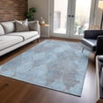 thumbnail image 1 of Addison Rugs Chantille Indoor/Outdoor Transitional Damask Denim Machine Washable Rectangle Rug, 8' x 10', 1 of 7