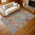 thumbnail image 1 of Addison Rugs Chantille Indoor/Outdoor Transitional Damask Gray Machine Washable Rectangle Rug, 9' x 12', 1 of 8