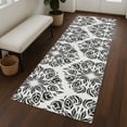 thumbnail image 1 of Addison Rugs Chantille Indoor/Outdoor Transitional Damask Ivory Machine Washable Runner Rug, 2'3" x 7'6", 1 of 8
