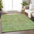 thumbnail image 1 of Addison Rugs Chantille Indoor/Outdoor Transitional Damask Lime Machine Washable Rectangle Rug, 5' x 7'6", 1 of 7