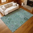 thumbnail image 1 of Addison Rugs Chantille Indoor/Outdoor Transitional Damask Teal Machine Washable Rectangle Rug, 10' x 14', 1 of 8