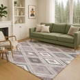 thumbnail image 1 of Addison Rugs Chantille Indoor/Outdoor Transitional Diamond Blush Machine Washable Rectangle Rug, 8' x 10', 1 of 8