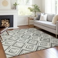 thumbnail image 1 of Addison Rugs Chantille Indoor/Outdoor Transitional Diamond Gray Washable Rectangle Rug, 8' x 10', 1 of 6