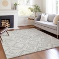 thumbnail image 1 of Addison Rugs Chantille Indoor/Outdoor Transitional Diamond Pewter Washable Rectangle Rug, 2'6" x 3'10", 1 of 6