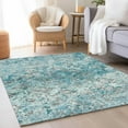 thumbnail image 1 of Addison Rugs Chantille Indoor/Outdoor Transitional Diamond Teal Washable Rectangle Rug, 3' x 5', 1 of 6