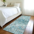 thumbnail image 1 of Addison Rugs Chantille Indoor/Outdoor Transitional Diamond Teal Washable Runner Rug, 2'3" x 7'6", 1 of 6