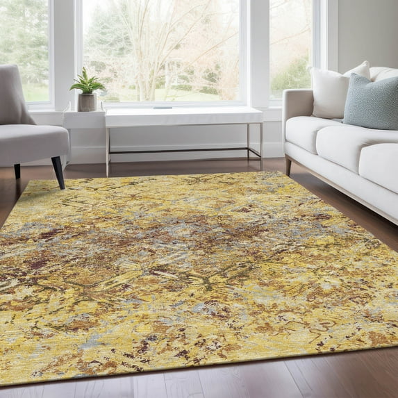 Addison Rugs Chantille Indoor/Outdoor Transitional Diamond Wheat Washable Rectangle Rug, 3' x 5'