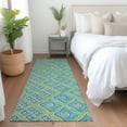thumbnail image 1 of Addison Rugs Chantille Indoor/Outdoor Transitional Diamonds Aloe Washable Runner Rug, 2'3" x 7'6", 1 of 6