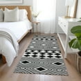 thumbnail image 1 of Addison Rugs Chantille Indoor/Outdoor Transitional Diamonds Black Washable Runner Rug, 2'3" x 7'6", 1 of 6