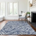 thumbnail image 1 of Addison Rugs Chantille Indoor/Outdoor Transitional Diamonds Blue Washable Rectangle Rug, 8' x 10', 1 of 6